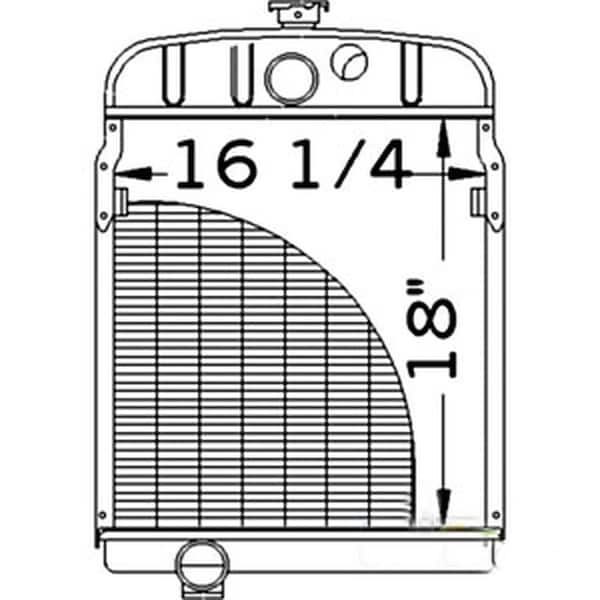 Aftermarket Radiator Fits FARMALL Fits International W4 OS4 H Super W4 Super HV HV O4 352628R91 - main